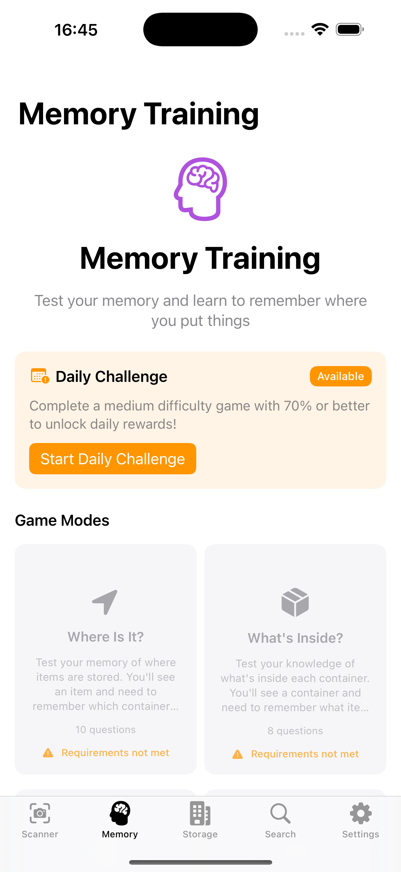 Play quick memory games